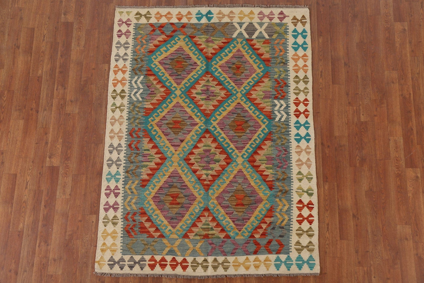 South-Western Kilim Oriental Area Rug 4x6