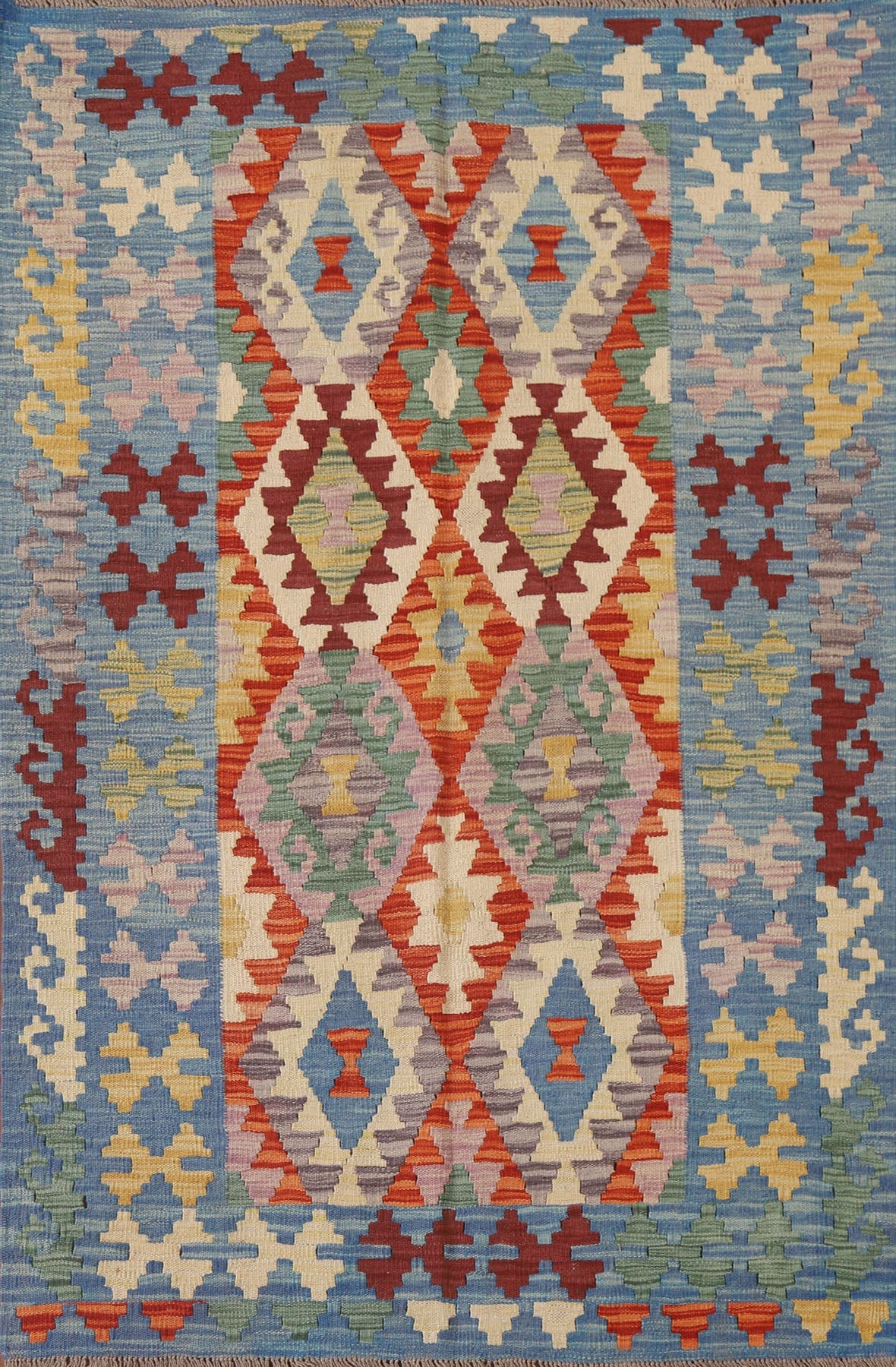 South-Western Kilim Oriental Area Rug 4x6