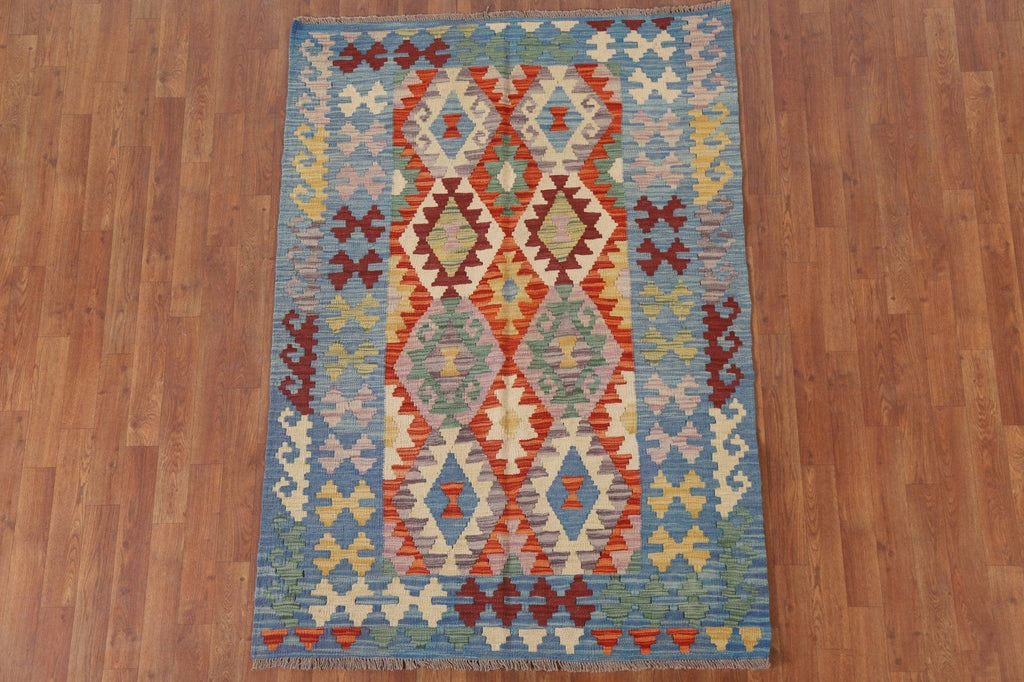 South-Western Kilim Oriental Area Rug 4x6