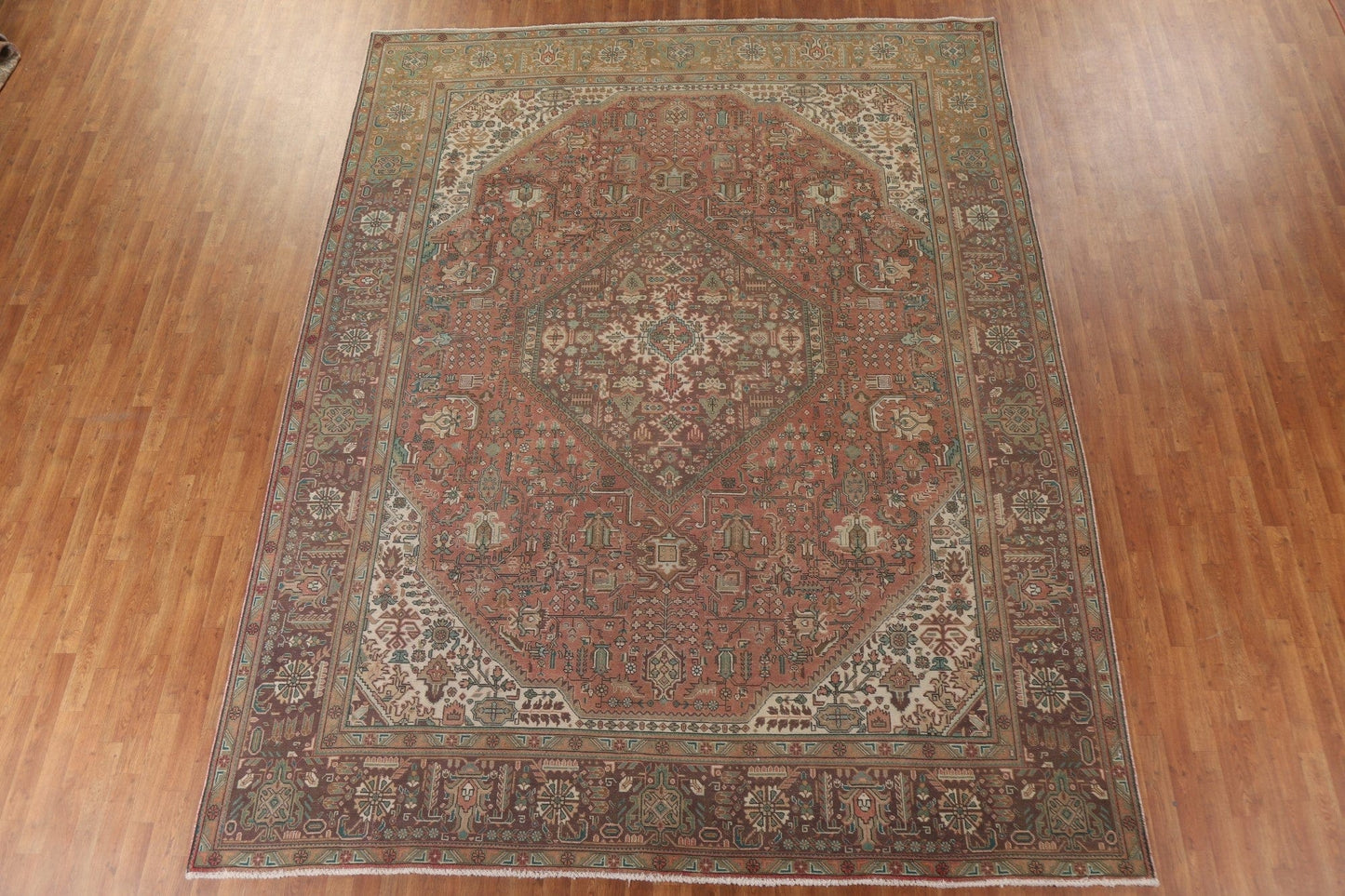 Geometric Tabriz Persian Area Rug 10x13