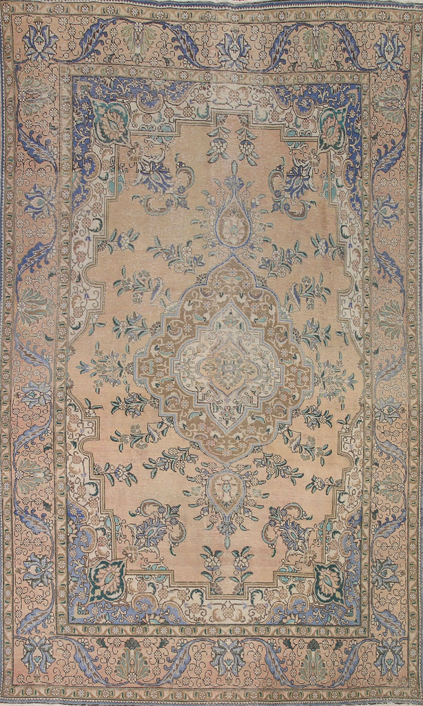 Vintage Tabriz Persian Area Rug 8x11