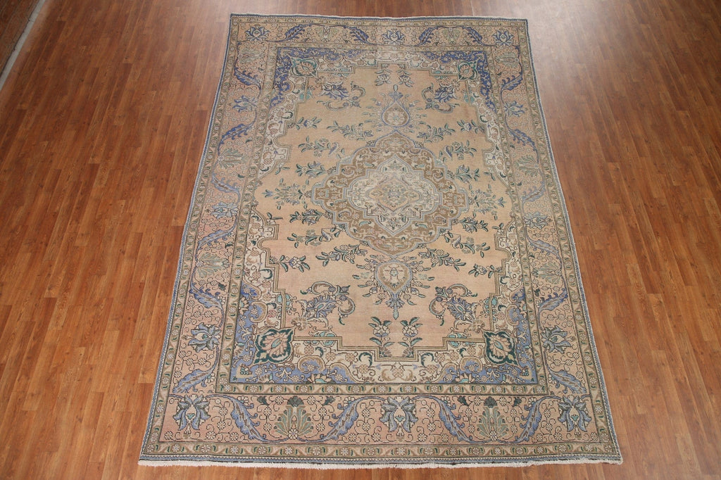 Vintage Tabriz Persian Area Rug 8x11