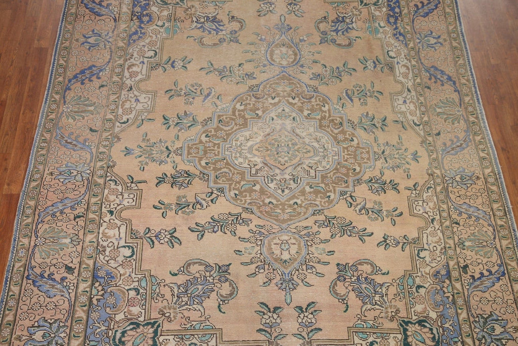 Vintage Tabriz Persian Area Rug 8x11