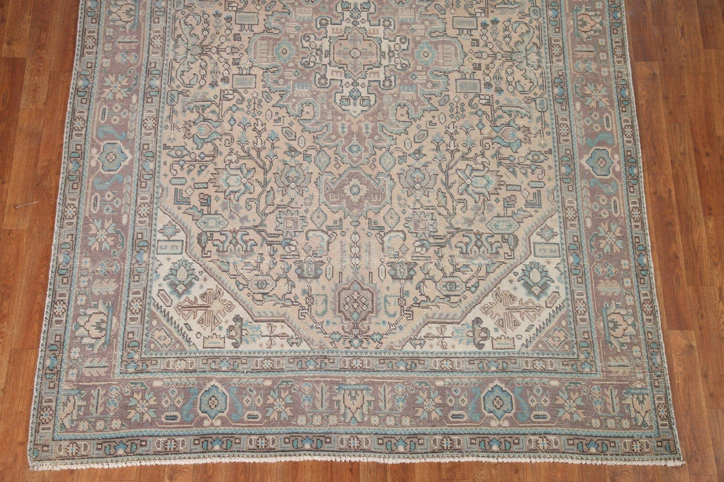 Distressed Tabriz Persian Area Rug 7x9