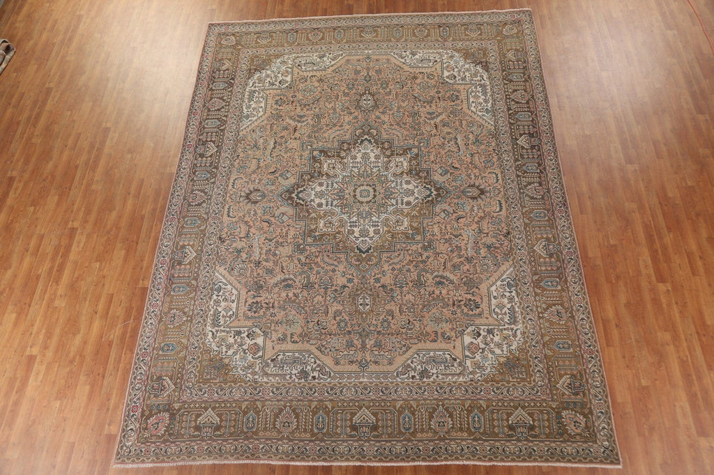 Geometric Tabriz Persian Area Rug 10x13