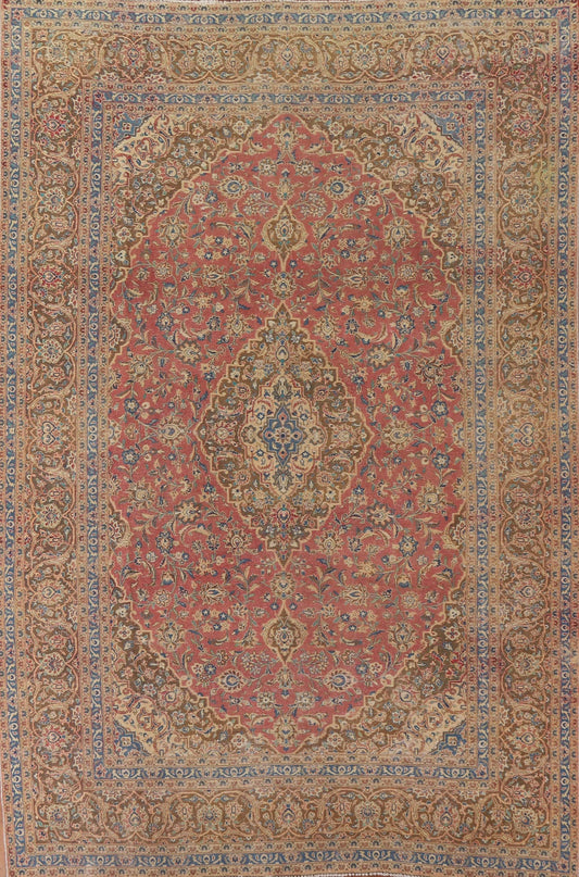 Traditional Kashan Persian Area Rug 9x12