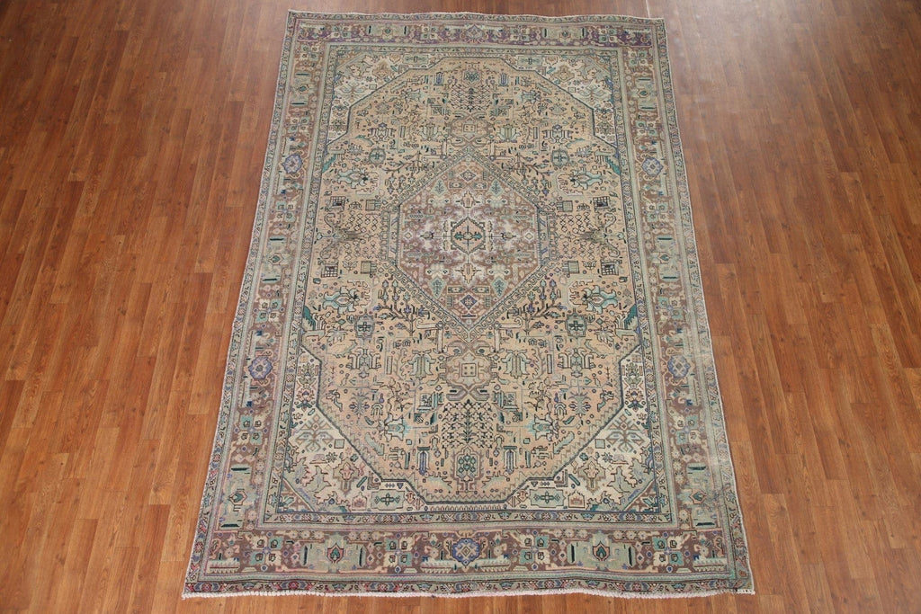 Geometric Tabriz Persian Area Rug 6x10