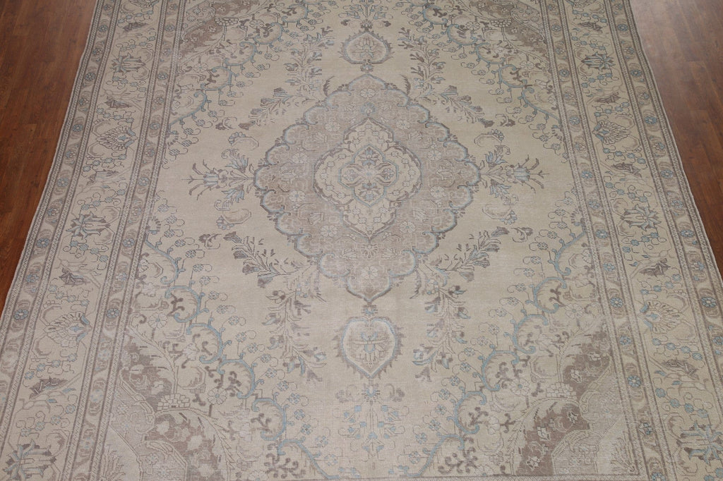 Distressed Tabriz Persian Area Rug 10x12