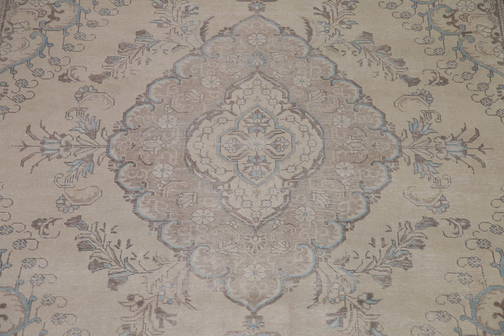 Distressed Tabriz Persian Area Rug 10x12