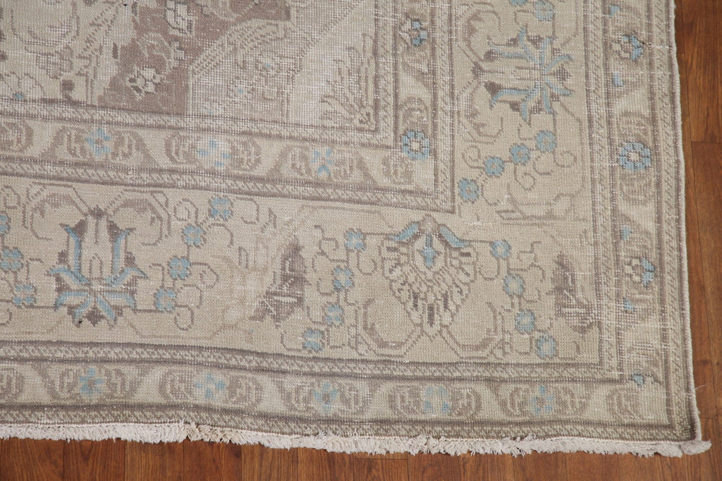 Distressed Tabriz Persian Area Rug 10x12