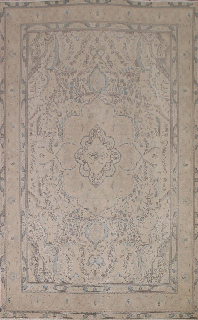 Distressed Tabriz Persian Area Rug 6x10