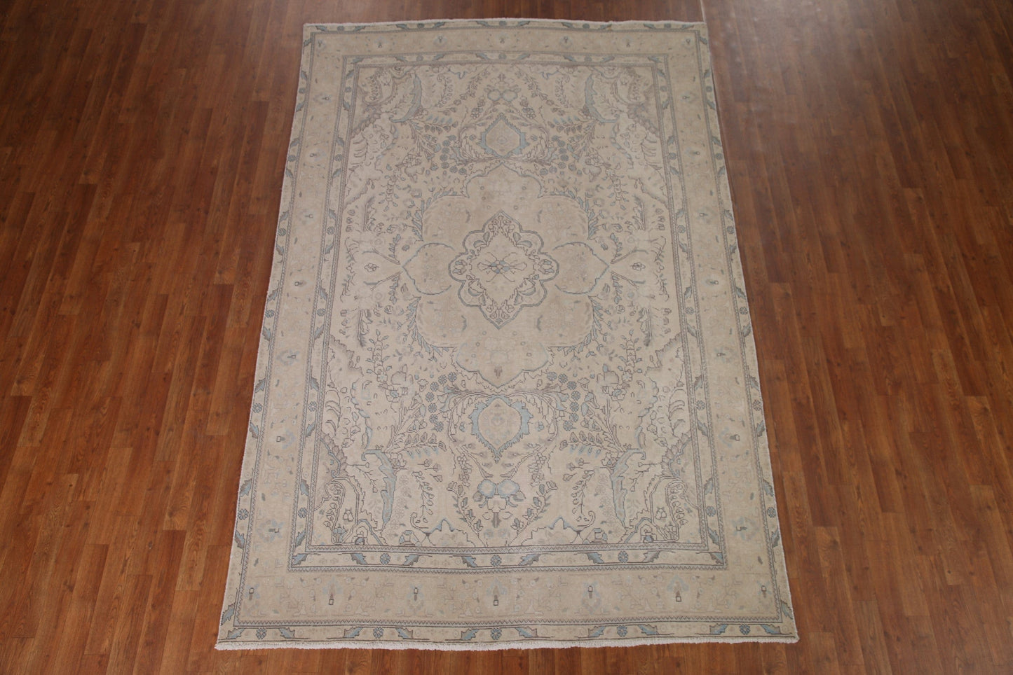 Distressed Tabriz Persian Area Rug 6x10