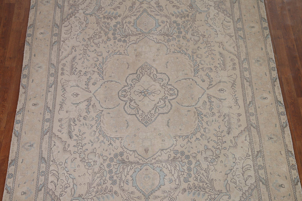 Distressed Tabriz Persian Area Rug 6x10