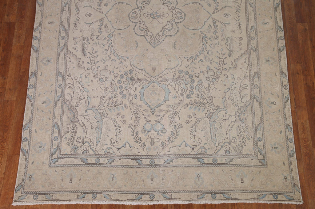 Distressed Tabriz Persian Area Rug 6x10