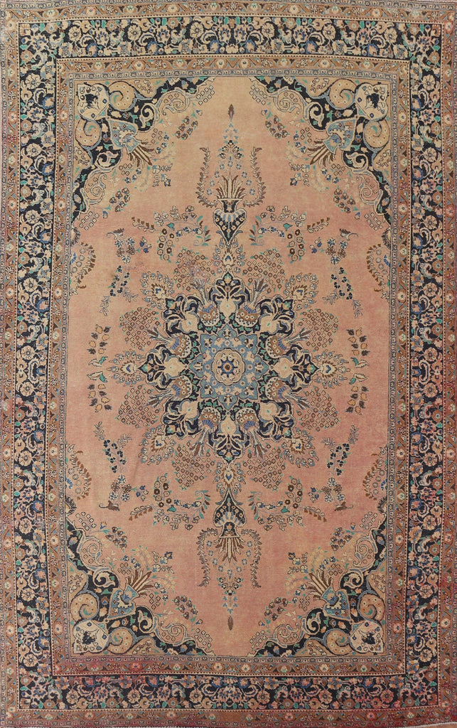 Vintage Mashad Persian Area Rug 9x13