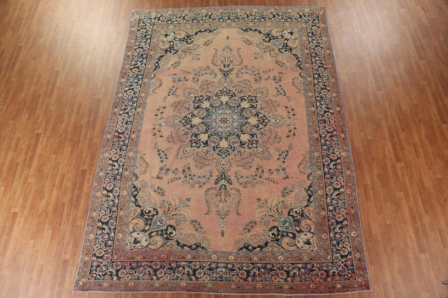 Vintage Mashad Persian Area Rug 9x13