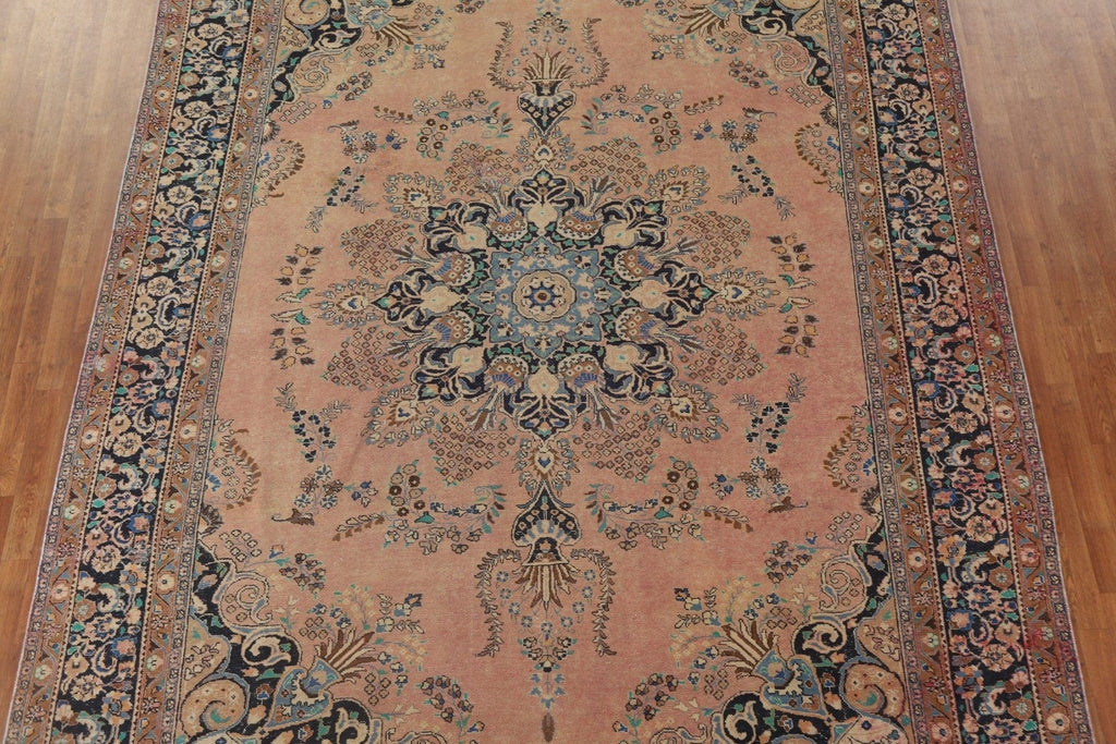 Vintage Mashad Persian Area Rug 9x13