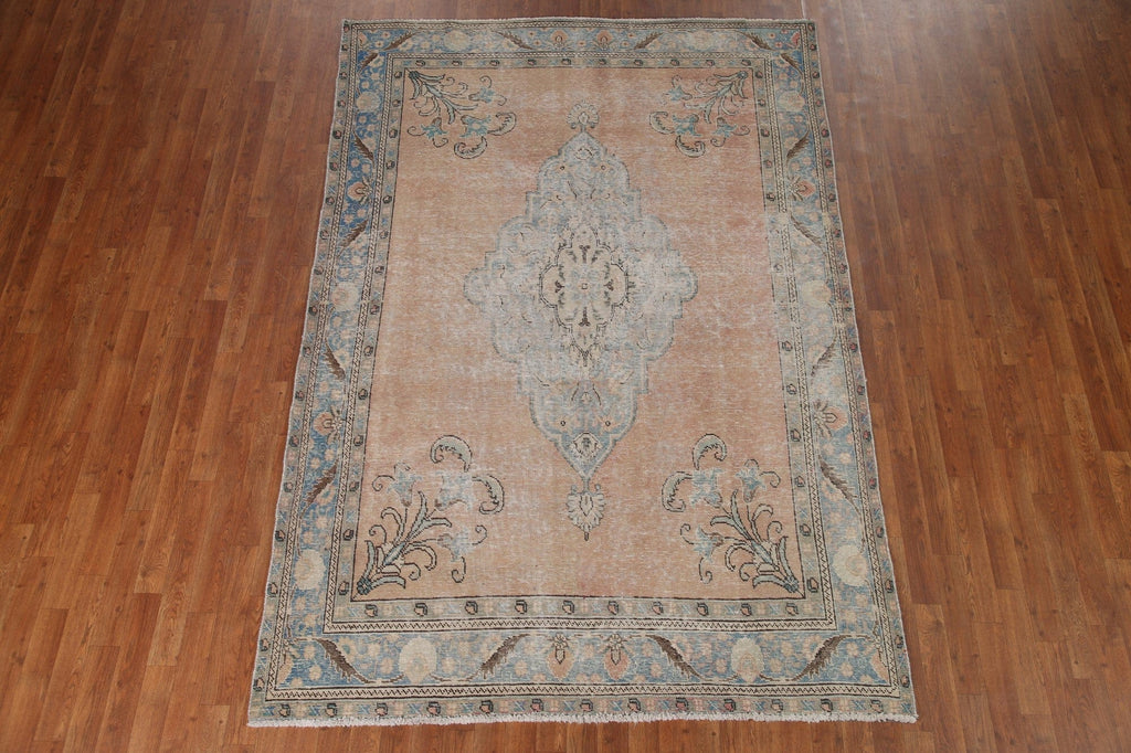 Antique Tabriz Persian Area Rug 6x9