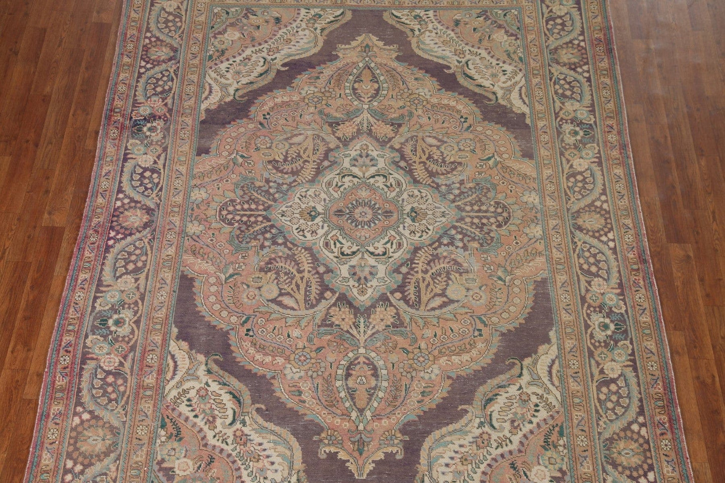 Geometric Tabriz Persian Area Rug 7x9