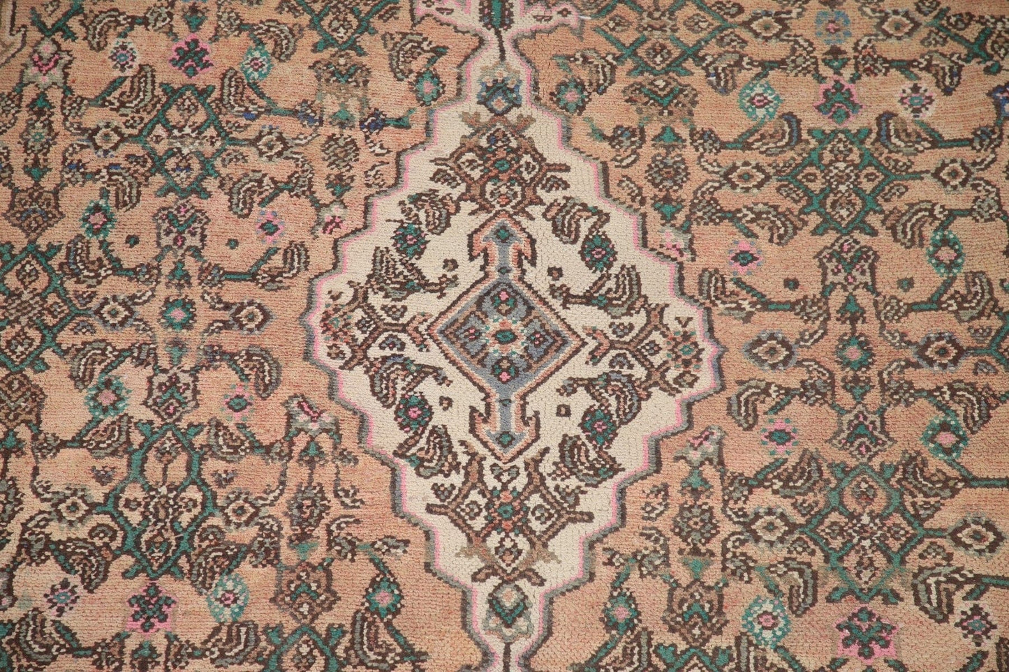 Geometric Hamedan Persian Area Rug 7x10