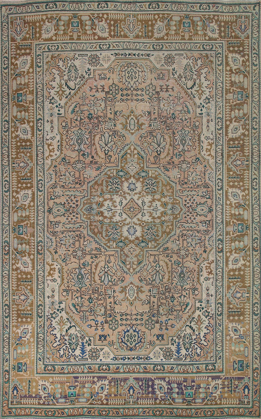 Geometric Tabriz Persian Area Rug 8x11