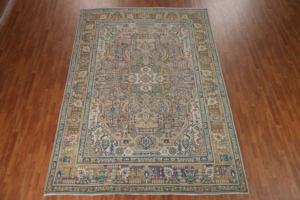 Geometric Tabriz Persian Area Rug 8x11