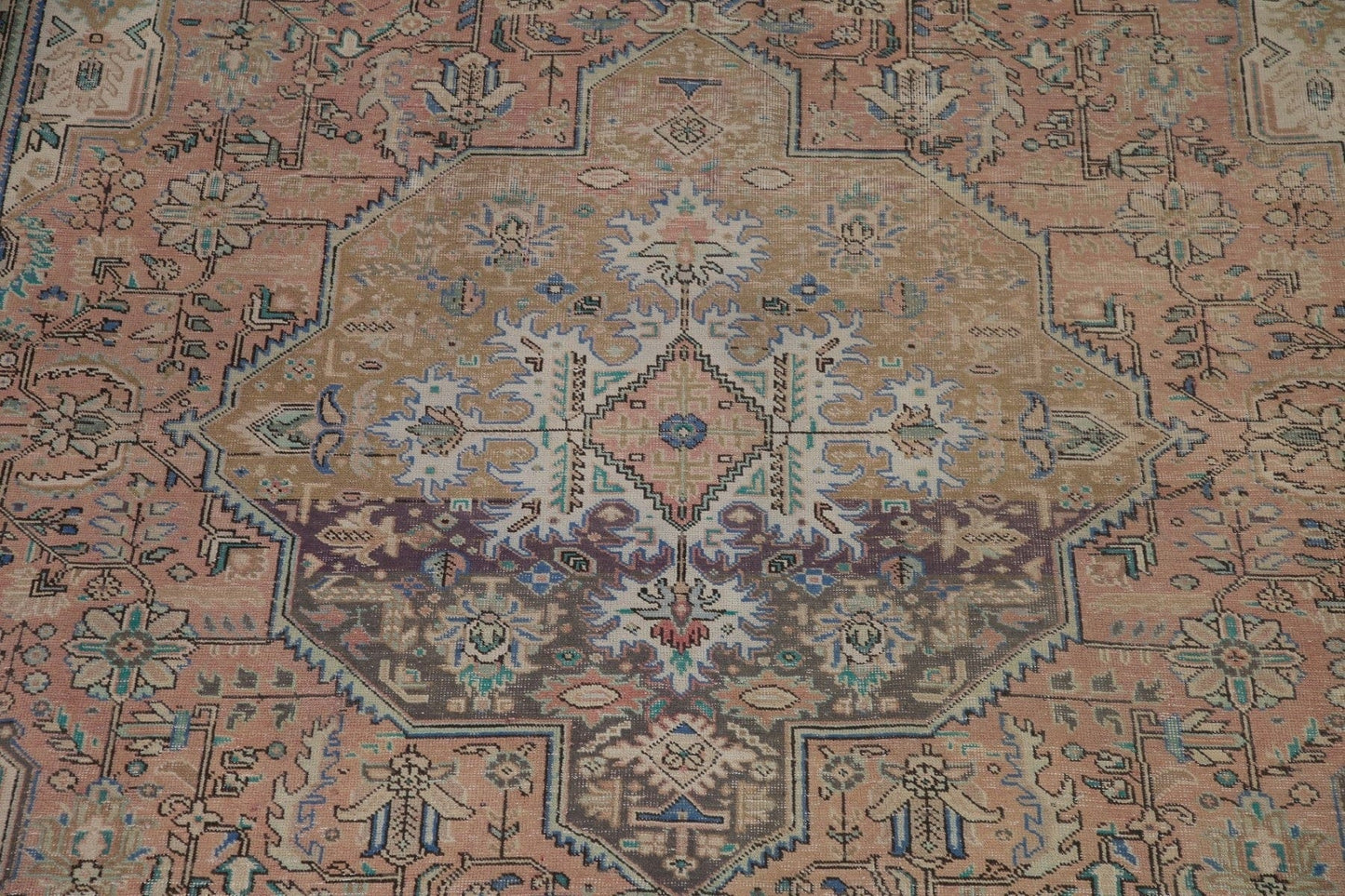 Distressed Tabriz Persian Area Rug 9x12