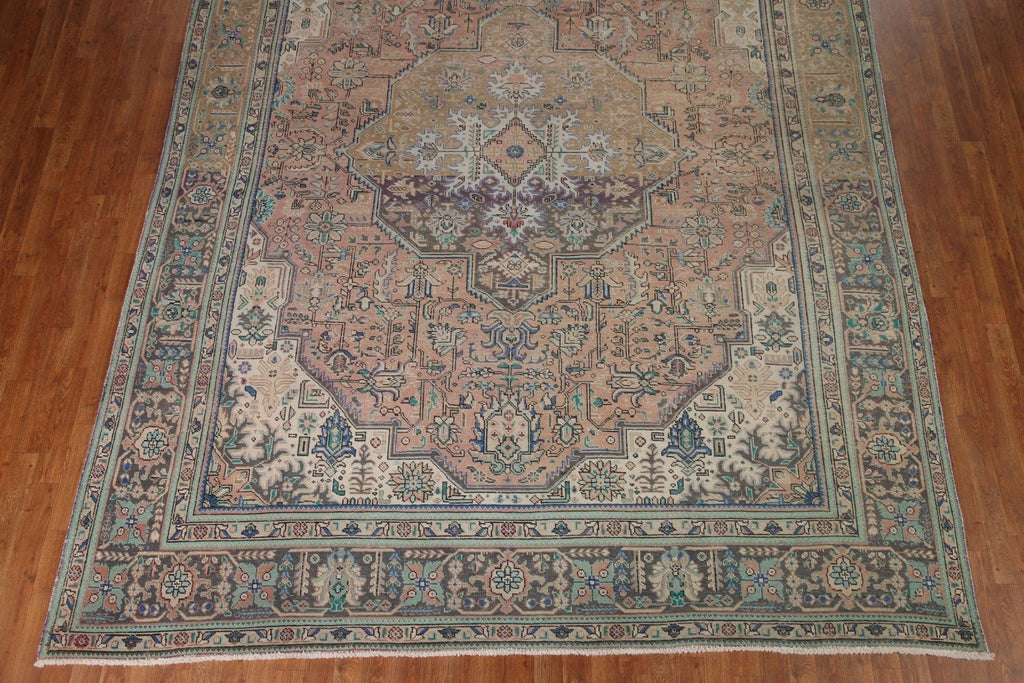 Distressed Tabriz Persian Area Rug 9x12