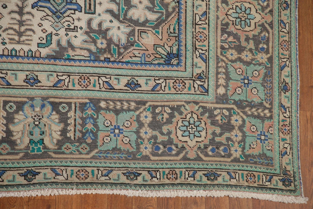 Distressed Tabriz Persian Area Rug 9x12