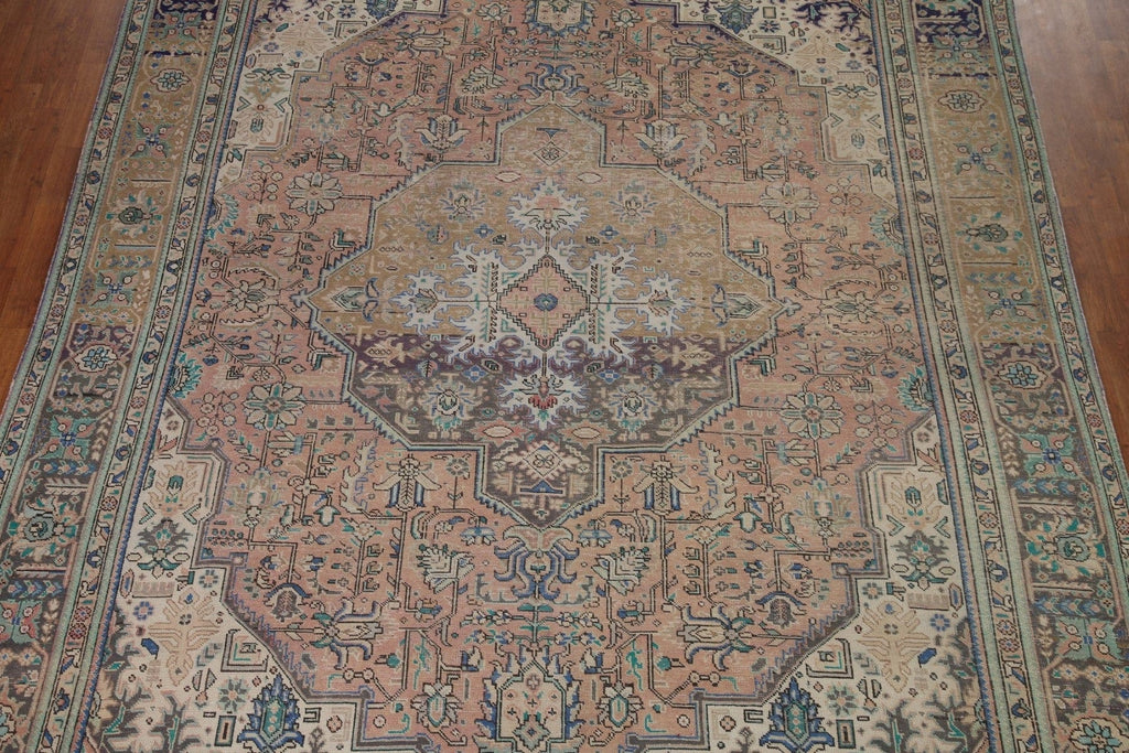 Distressed Tabriz Persian Area Rug 9x12