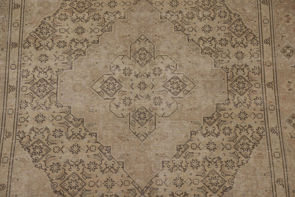 Distressed Tabriz Persian Area Rug 6x9