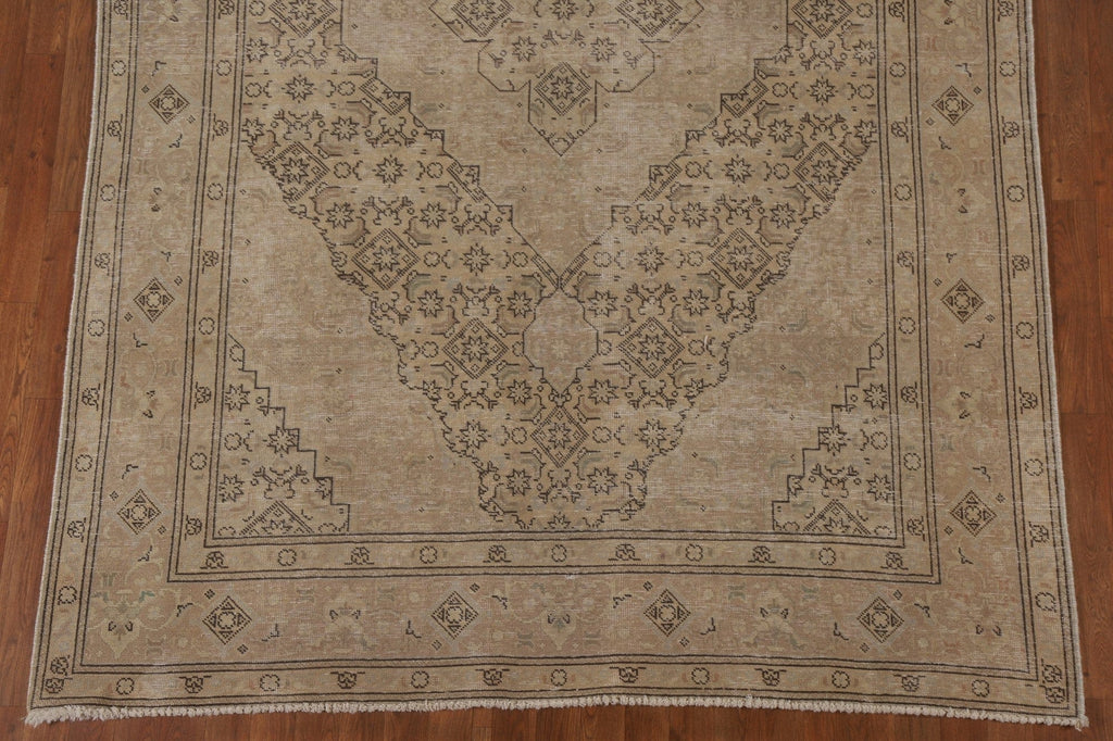 Distressed Tabriz Persian Area Rug 6x9