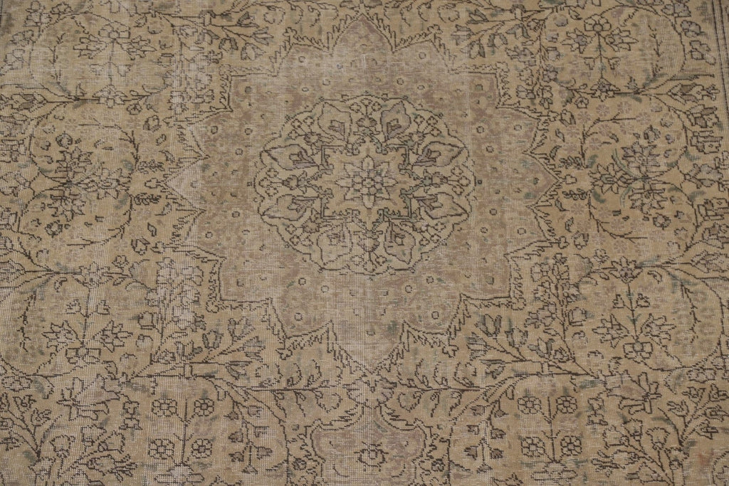 Distressed Tabriz Persian Area Rug 10x13