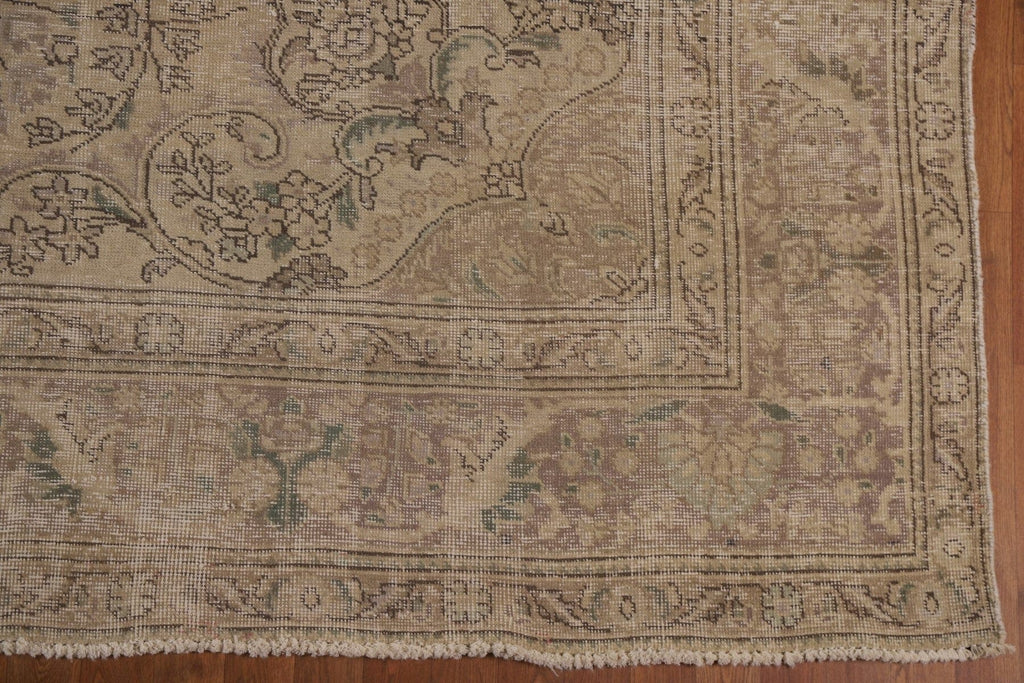 Distressed Tabriz Persian Area Rug 10x13