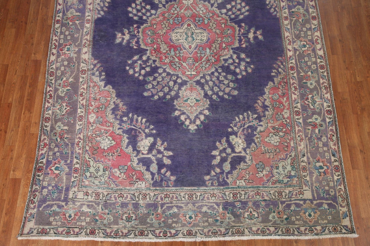 Navy Blue Tabriz Persian Area Rug 8x11