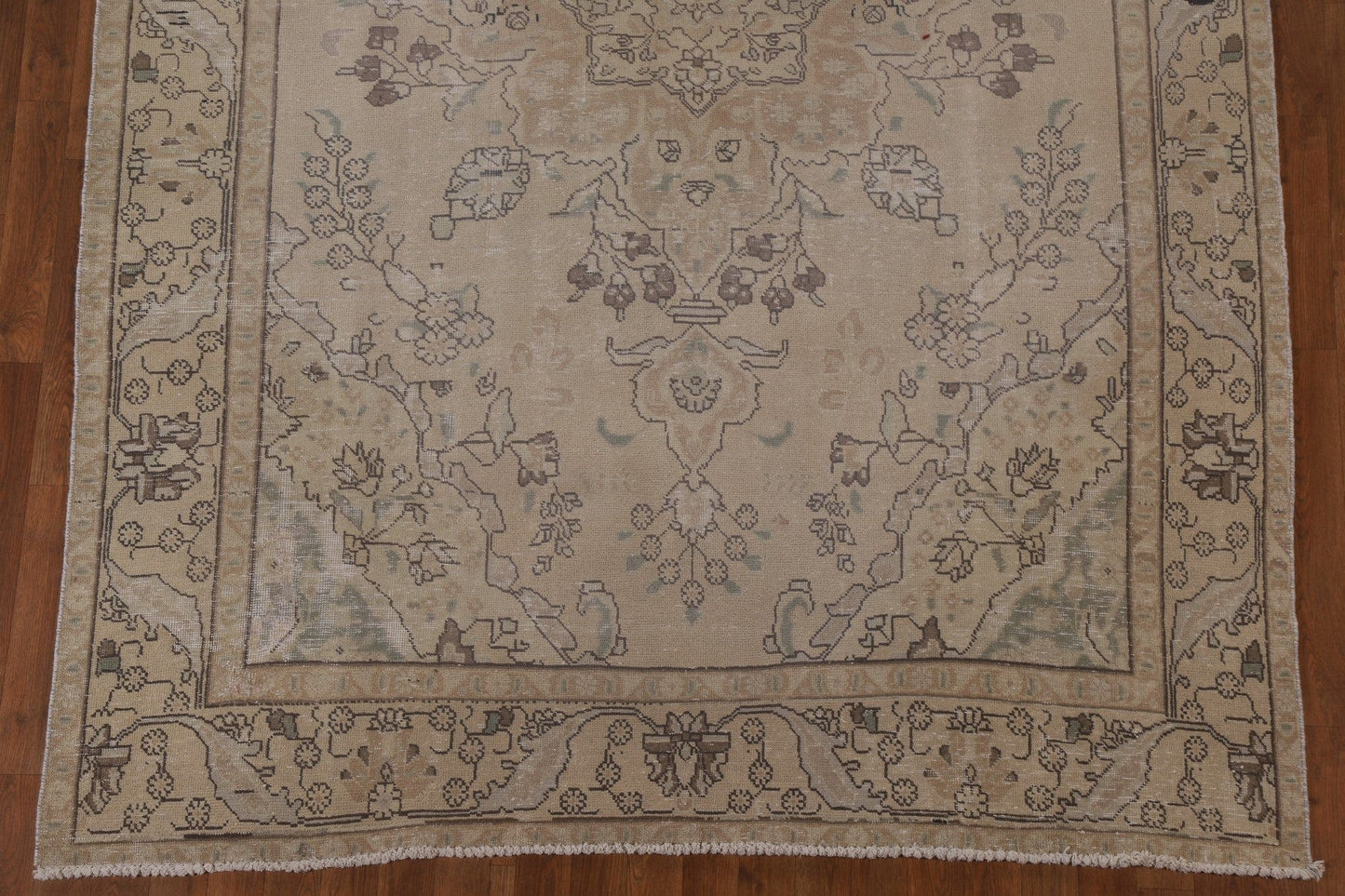 Distressed Tabriz Persian Area Rug 6x9