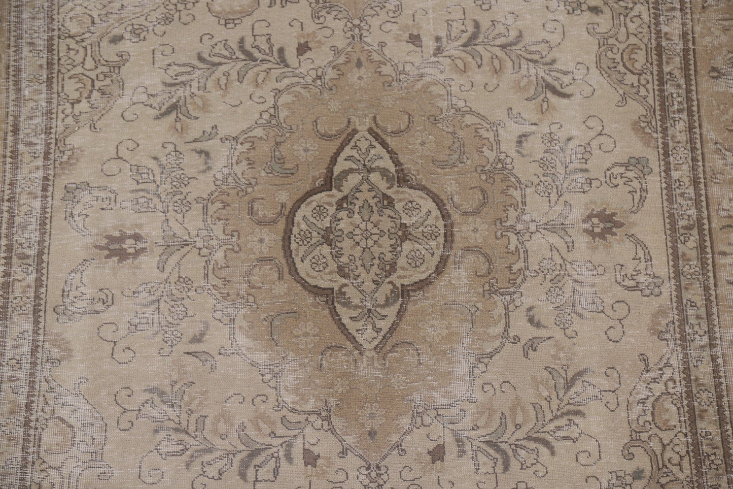 Distressed Tabriz Persian Area Rug 7x9