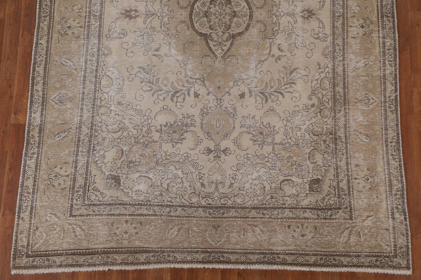 Distressed Tabriz Persian Area Rug 7x9