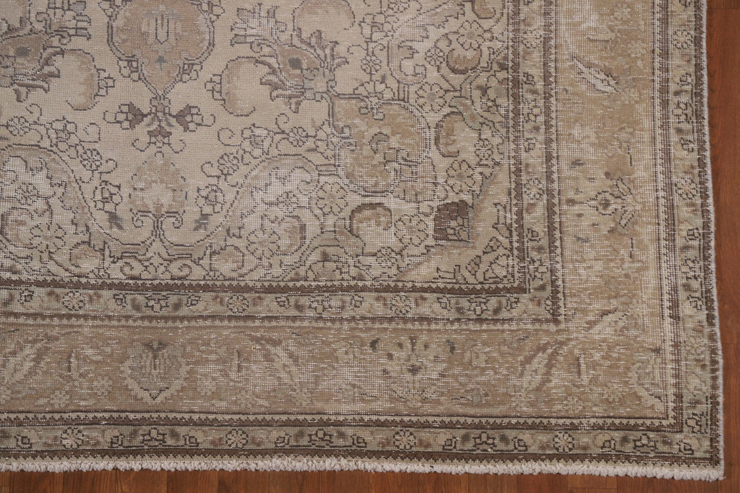 Distressed Tabriz Persian Area Rug 7x9