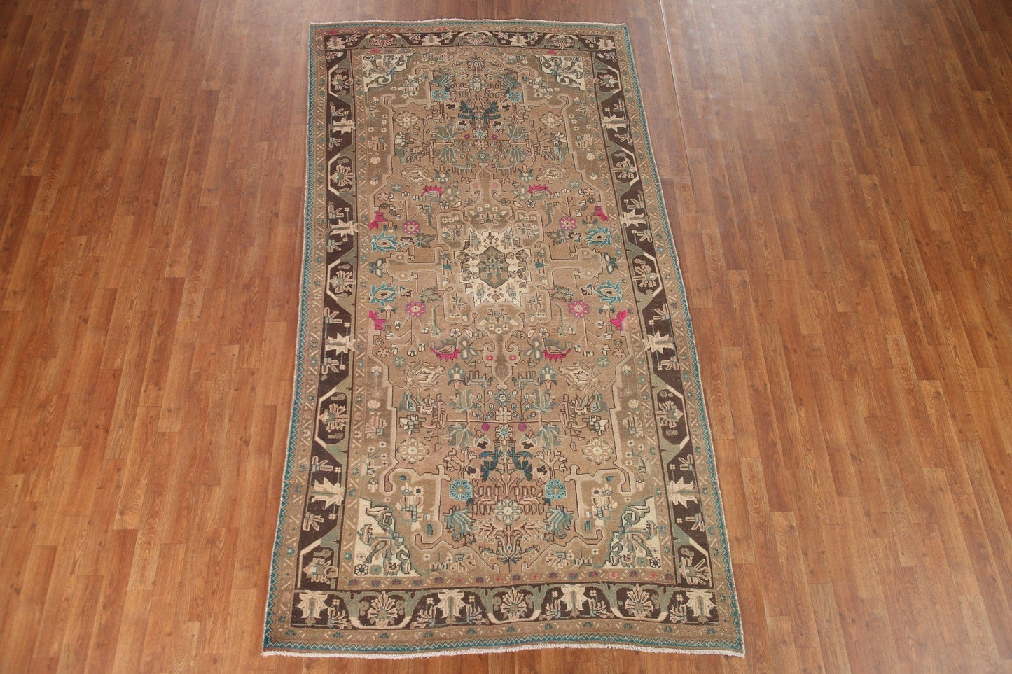 Vintage Tabriz Persian Area Rug 5x9