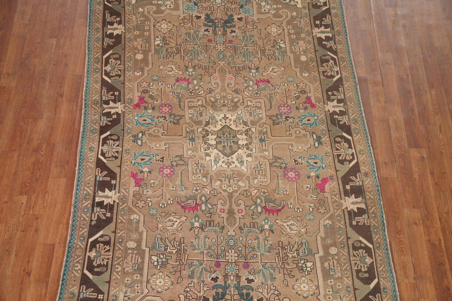 Vintage Tabriz Persian Area Rug 5x9