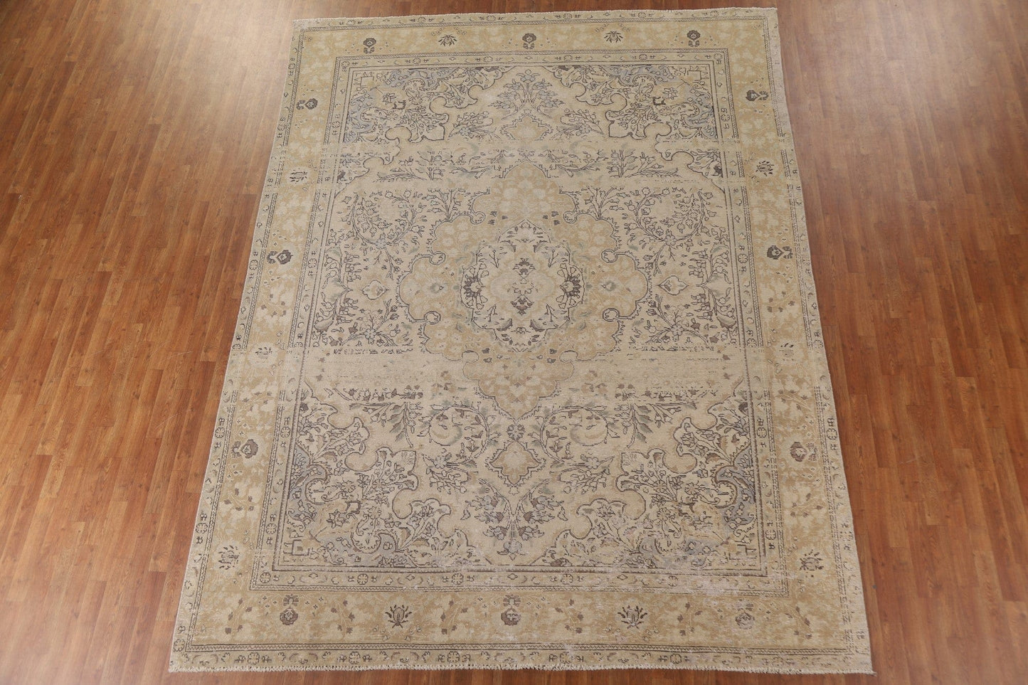 Distressed Tabriz Persian Area Rug 9x12