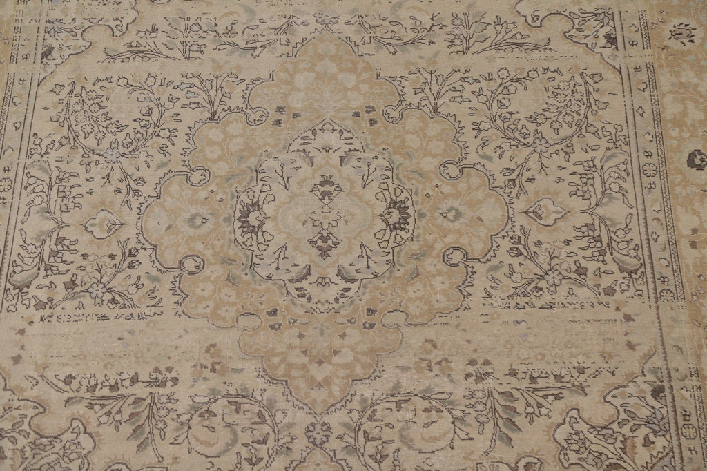 Distressed Tabriz Persian Area Rug 9x12