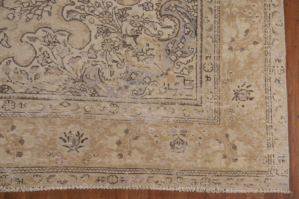 Distressed Tabriz Persian Area Rug 9x12