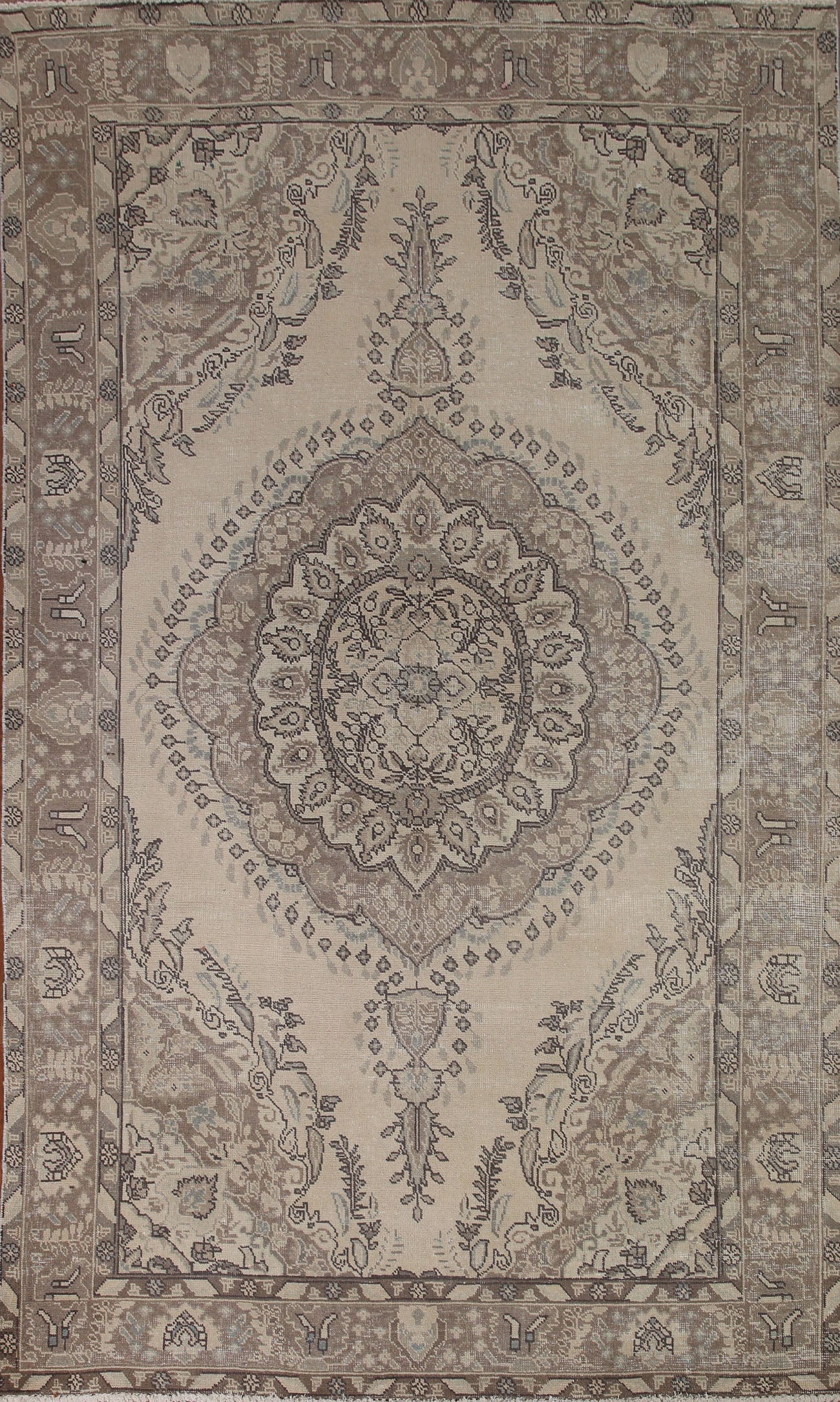 Distressed Tabriz Persian Area Rug 6x10