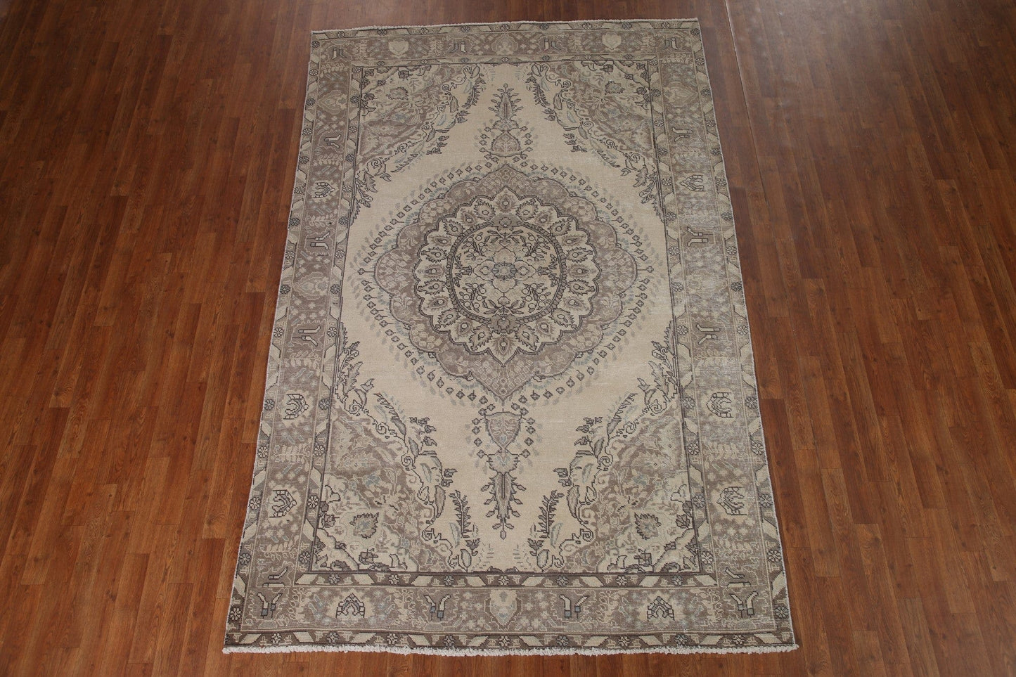 Distressed Tabriz Persian Area Rug 6x10