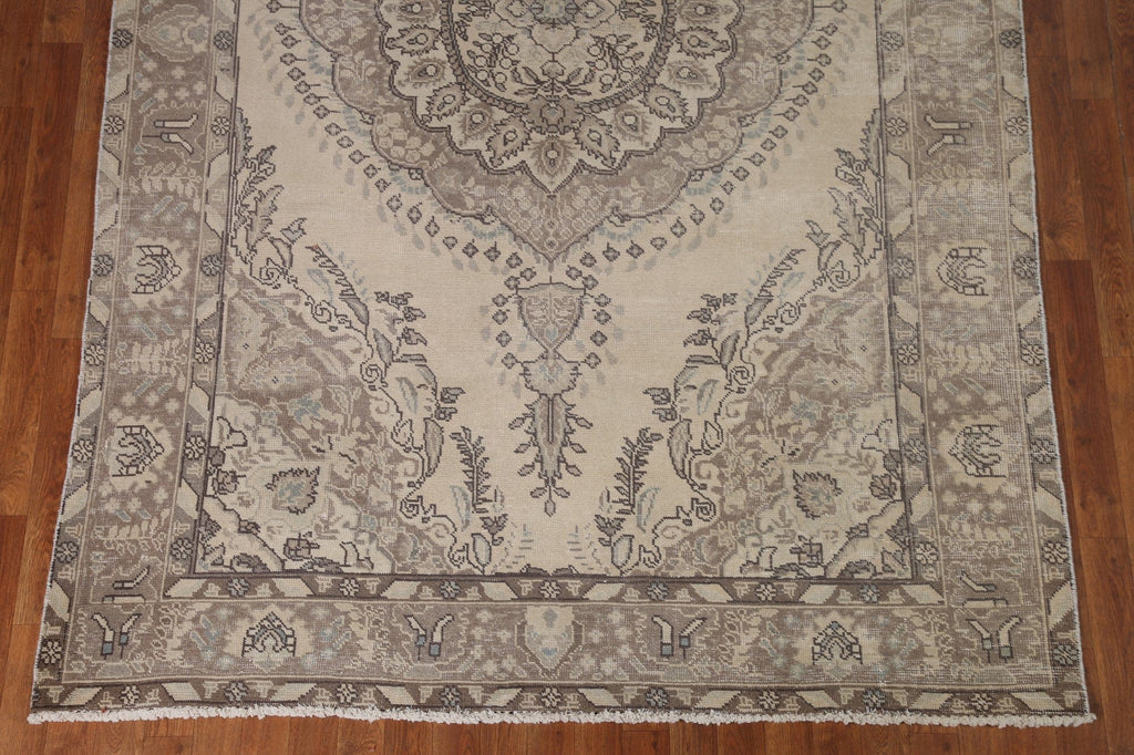 Distressed Tabriz Persian Area Rug 6x10