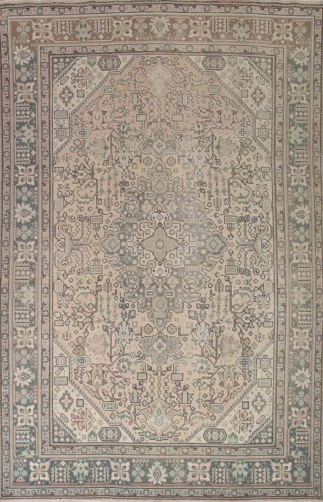 Geometric Tabriz Persian Area Rug 8x11