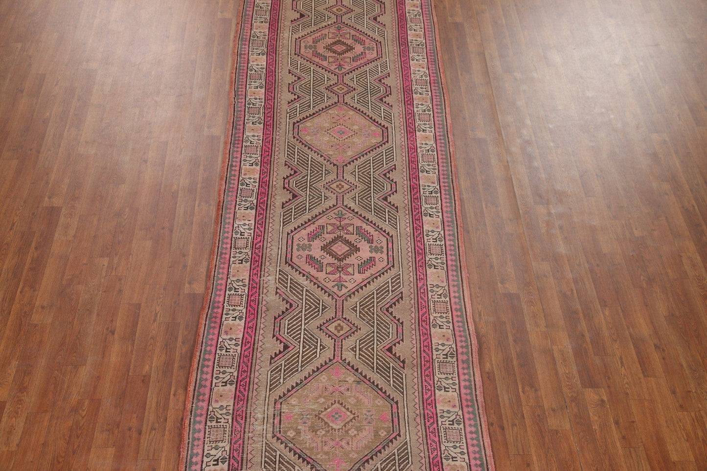 Geometric Ardebil Persian Area Rug 4x15