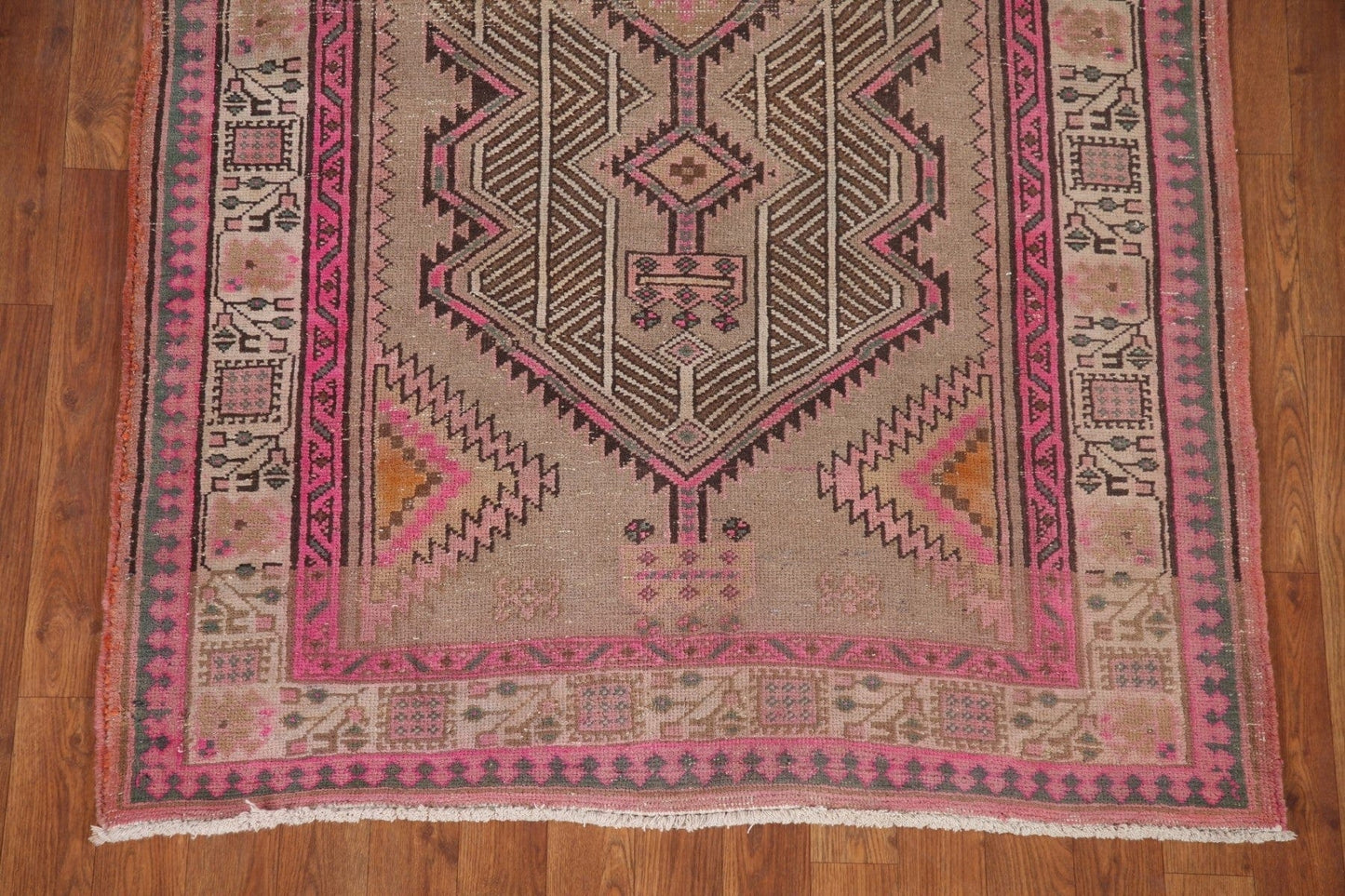 Geometric Ardebil Persian Area Rug 4x15